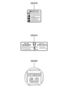 Fj180v-As08 Label Diagram and Parts List for 56A443TH (750-XP)(2008 & Before) Cub Cadet Lawn Mower